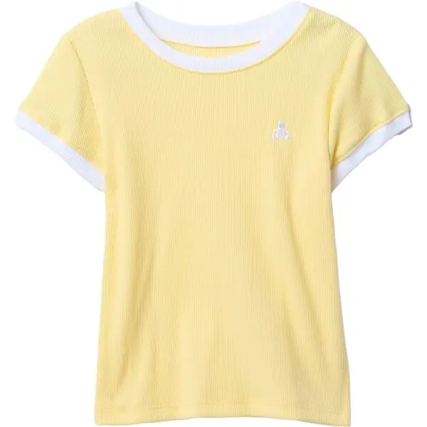 GAP GAP RINGER Момичешка тениска, жълто, размер