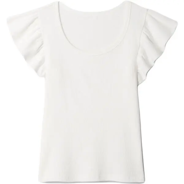 GAP GAP SCOOP Детска тениска, бяло, размер