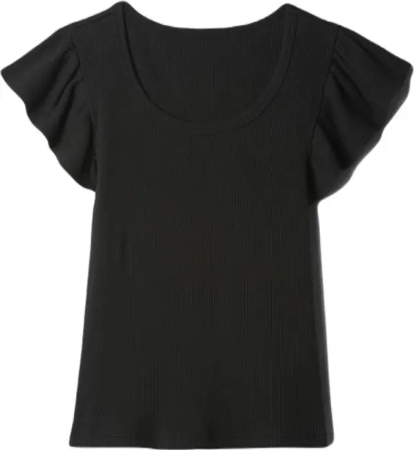 GAP GAP SCOOP Детска тениска, черно, размер