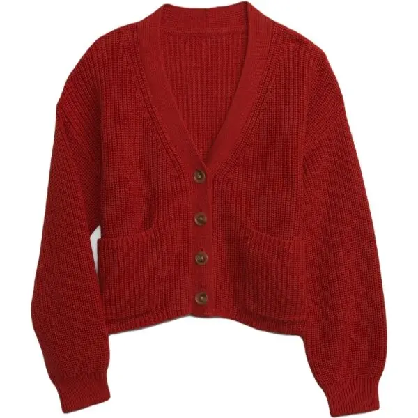 GAP GAP SHAKER Момичешки пуловер, червено, размер