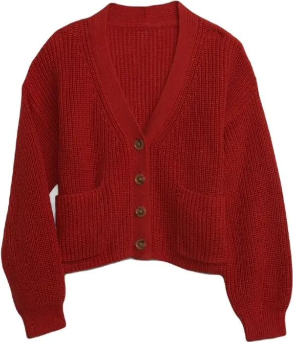 GAP GAP SHAKER Момичешки пуловер, червено, размер