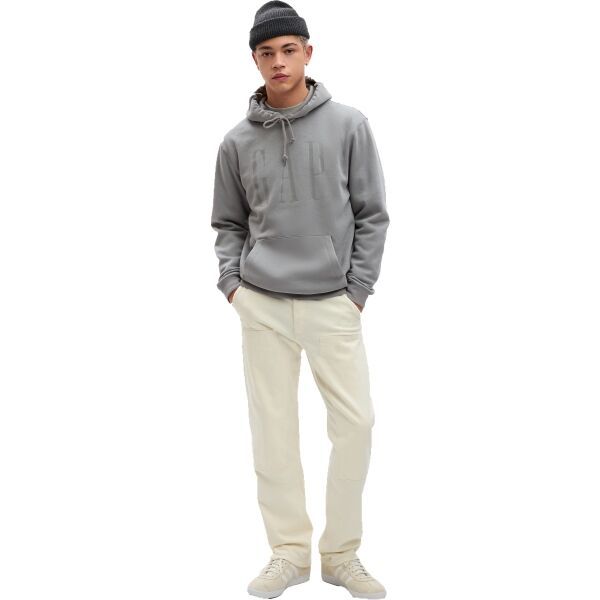 GAP GAP SHINE LOGO Мъжки суитшърт, сиво, размер