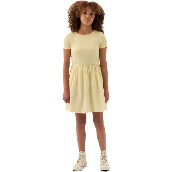 GAP GAP SS K2W Рокля за момичета, жълто, размер