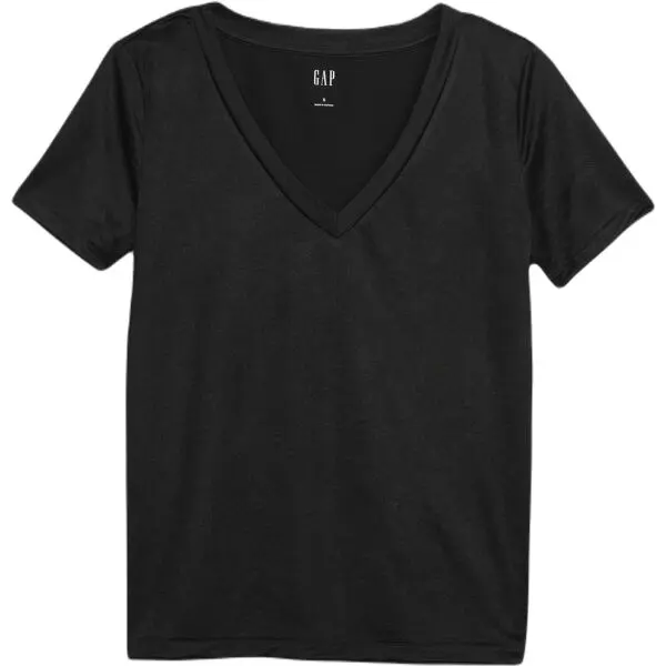 GAP GAP SS ORGANIC VINT Дамска тениска, черно, размер