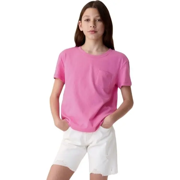 GAP GAP SS VINTAGE Момичешка тениска, розово, размер