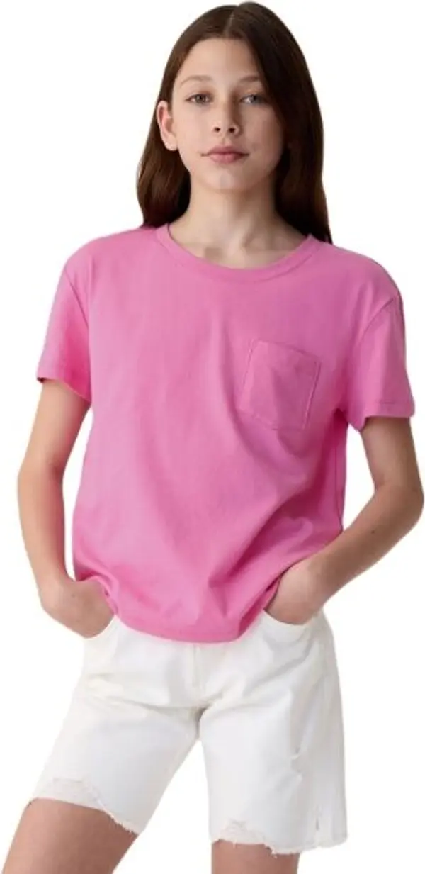GAP GAP SS VINTAGE Момичешка тениска, розово, размер