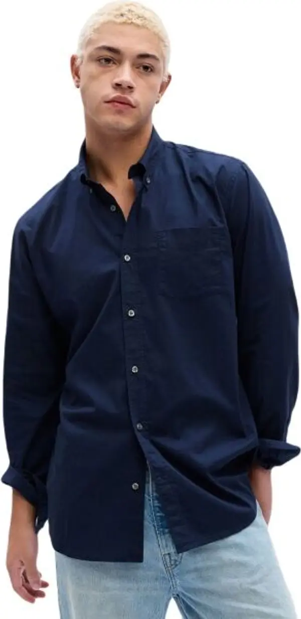 GAP GAP СТАНДАРТ Мъжка риза, тъмносин, размер