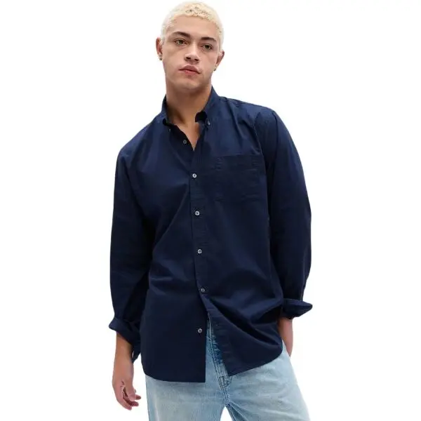 GAP GAP СТАНДАРТ Мъжка риза, тъмносин, размер