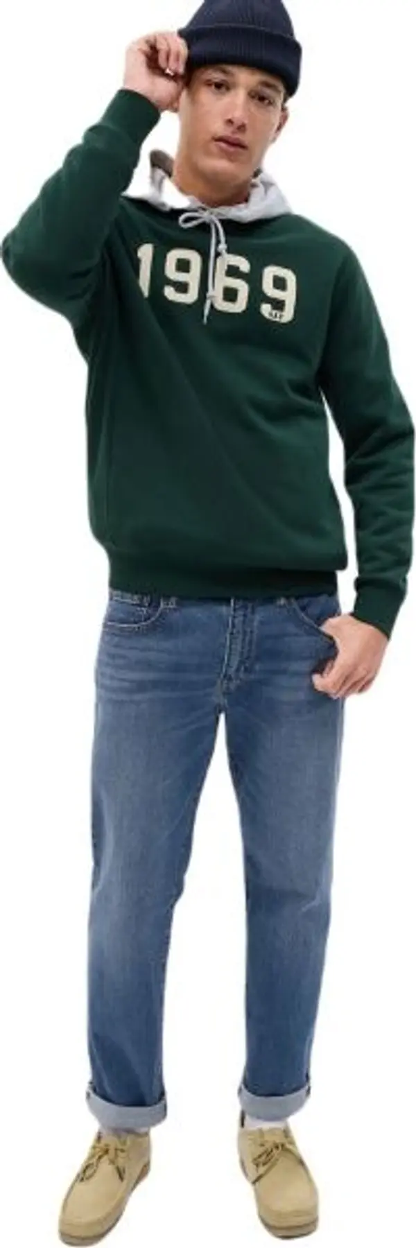 GAP GAP STRAIGHT Мъжки дънки, синьо, размер