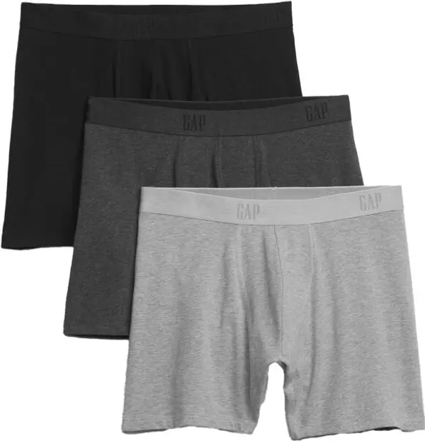 GAP GAP V-3 PACK BOXER Мъжки боксерки, черно, размер