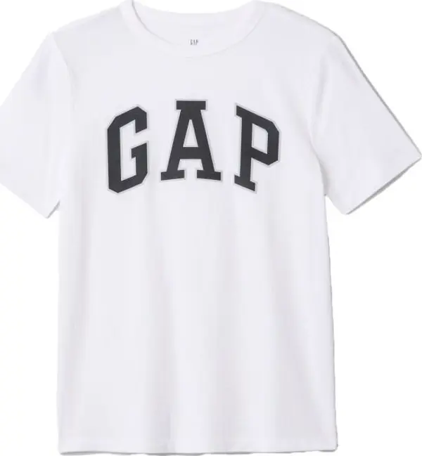 GAP GAP V-BAS LOGO Момчешка тениска, бяло, размер