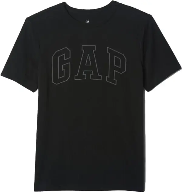 GAP GAP V-BAS LOGO Момчешка тениска, черно, размер