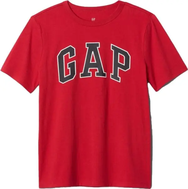 GAP GAP V-BAS LOGO Момчешка тениска, червено, размер