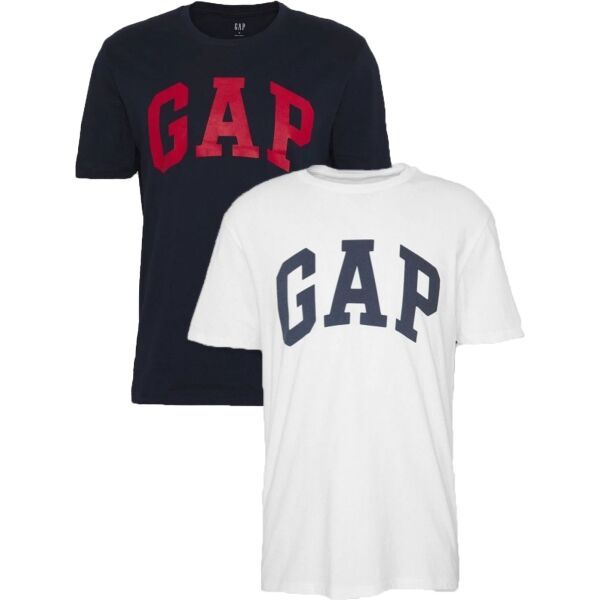 GAP GAP V-BASIC ARCH 2 PACK Мъжка тениска, черно, размер