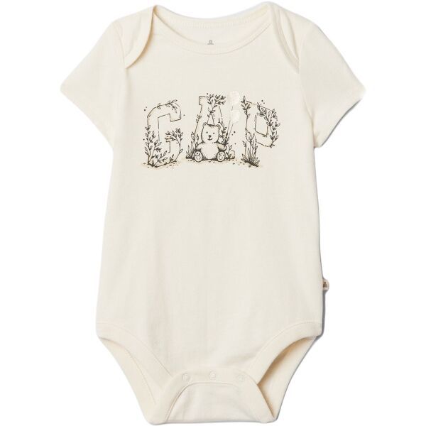 GAP GAP V-BEAR LOGO Детско боди, бежово, размер
