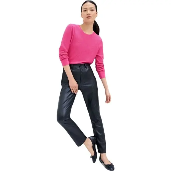 GAP GAP V-BELLA CREW Дамски пуловер, розово, размер