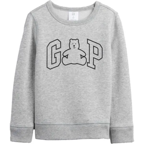 GAP GAP V-DB GR CREW Детски суитшърт, сиво, размер 2Y