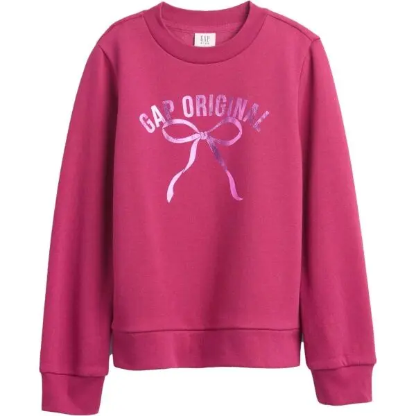 GAP GAP V-DB LOGO CREW Момичешки суитшърт, розово, размер