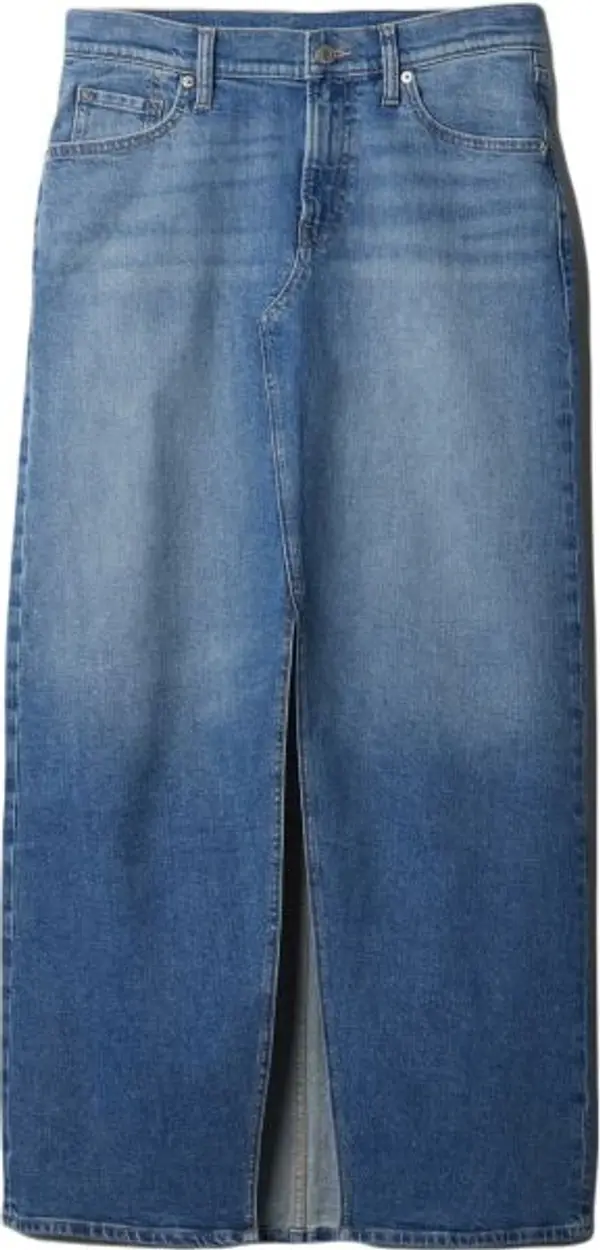 GAP GAP V-DENIM MAXI Дамска пола, синьо, размер