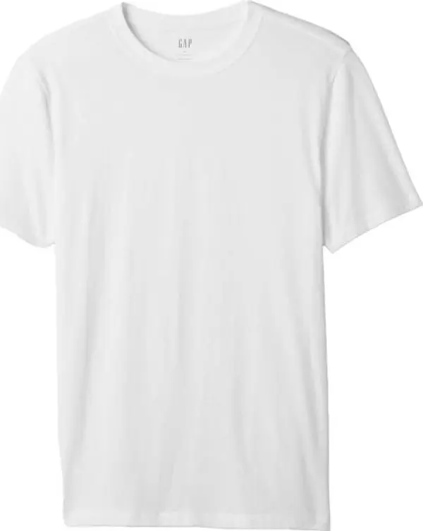 GAP GAP V-EVERYDAY SOFT CREW - SOLID Мъжка тениска, бяло, размер