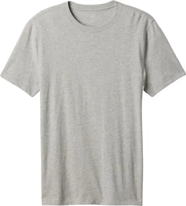 GAP GAP V-EVERYDAY SOFT CREW - SOLID Мъжка тениска, сиво, размер