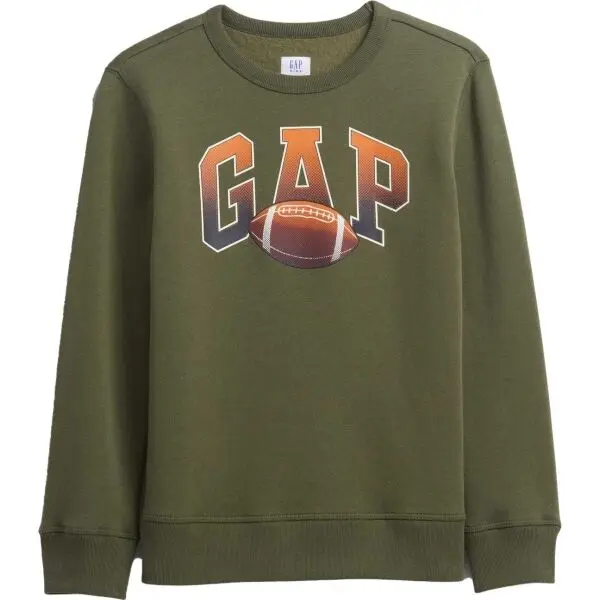 GAP GAP V-FA LOGO CREW Момчешки суитшърт, khaki, размер