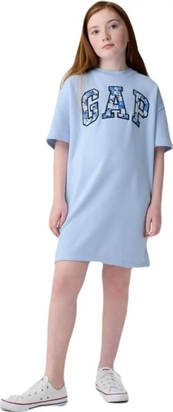 GAP GAP V-FR LOGO Детска рокля, светлосиньо, размер
