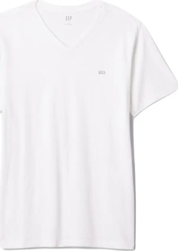 GAP GAP V-FRCH EVERYDAY Мъжка тениска, бяло, размер