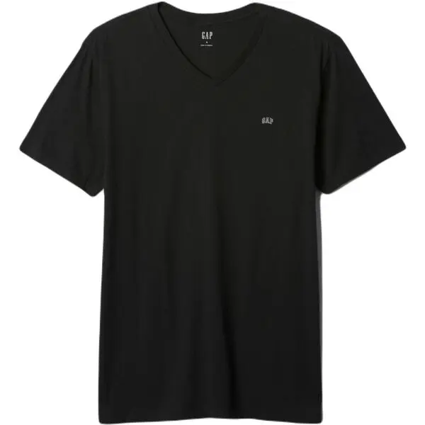 GAP GAP V-FRCH EVERYDAY Мъжка тениска, черно, размер