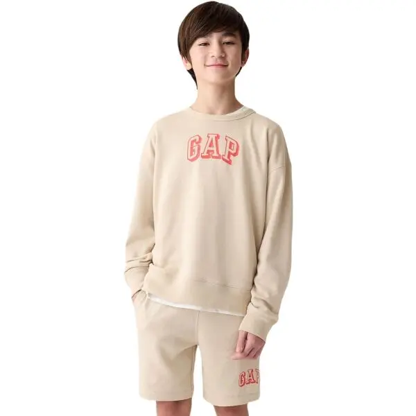 GAP GAP V-FRCH FAM Детски суитшърт, бежово, размер