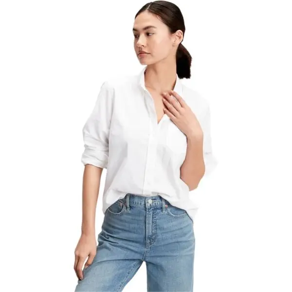 GAP GAP V-FRCH FITTED OXFORD Дамска риза, бяло, размер