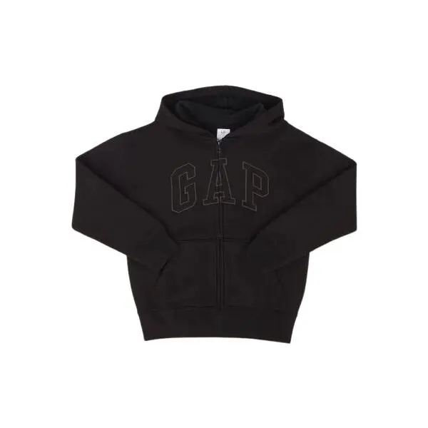 GAP GAP V-FRCH FLC BAS HERITAGE LOGO FZ Детски суитшърт, черно, размер