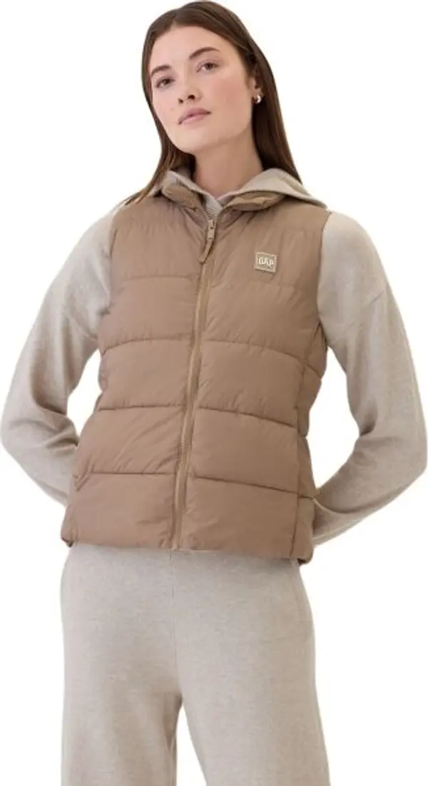 GAP GAP V-FRCH ЛОГО Дамски елек, кафяво, размер