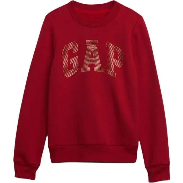 GAP GAP V-FRCH LOGO Детски суитшърт, червено, размер