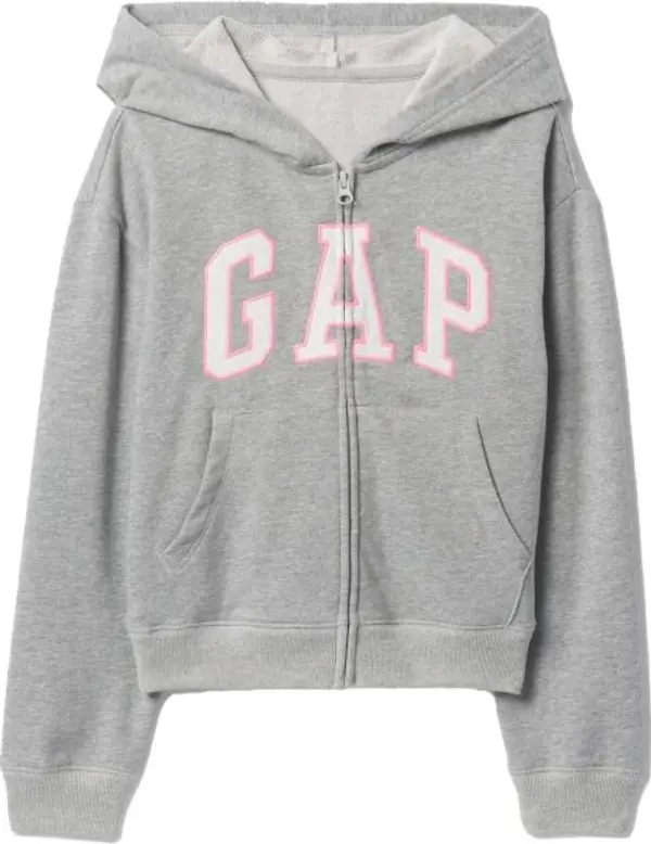 GAP GAP V-FRCH LOGO Детски суитшърт с лого, сиво, размер