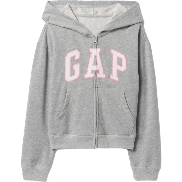 GAP GAP V-FRCH LOGO Детски суитшърт с лого, сиво, размер