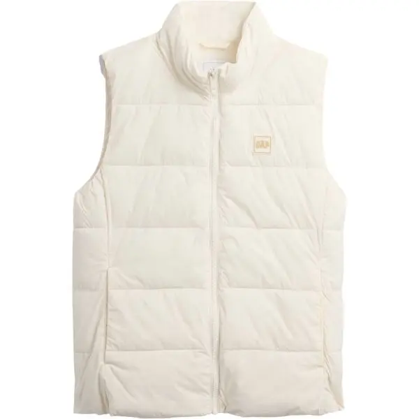 GAP GAP V-FRCH LOGO LW PUFFER Дамски елек, бяло, размер