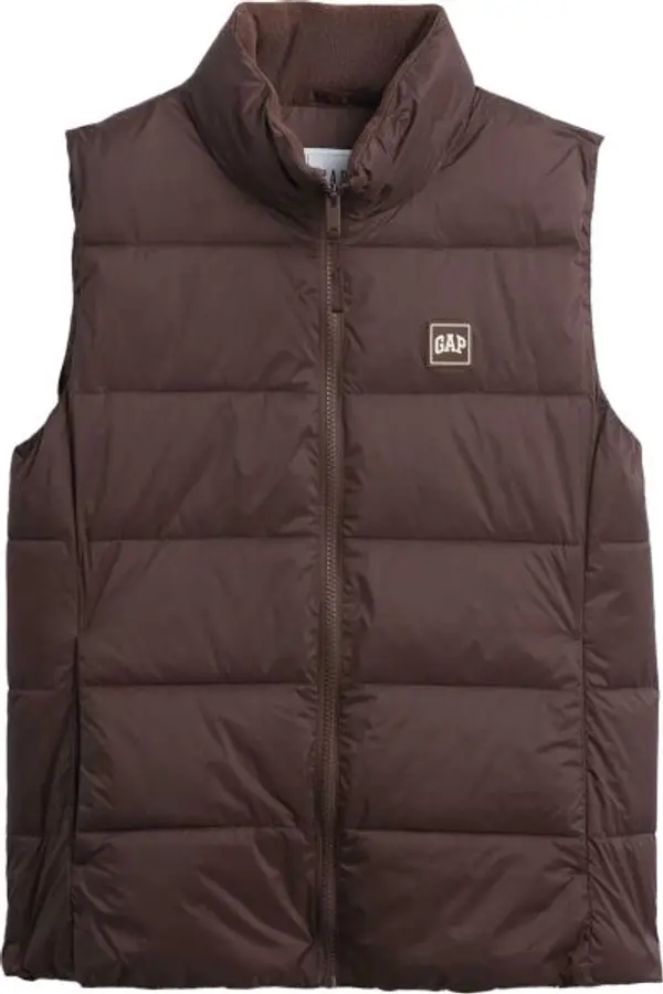 GAP GAP V-FRCH LOGO LW PUFFER Дамски елек, кафяво, размер