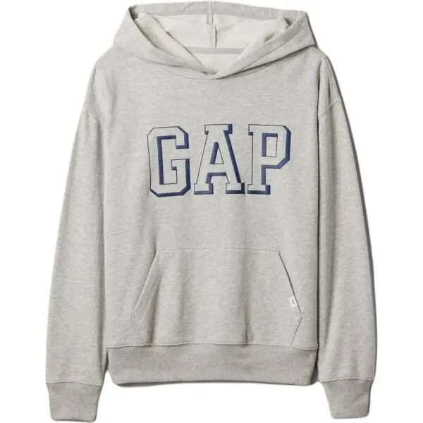 GAP GAP V-FRCH LOGO Момчешки суитшърт, сиво, размер