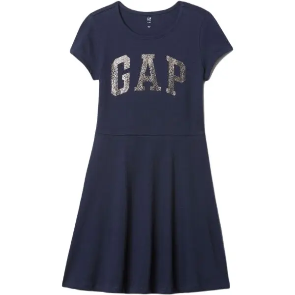GAP GAP V-FRCH LOGO Момичешка рокля, тъмносин, размер