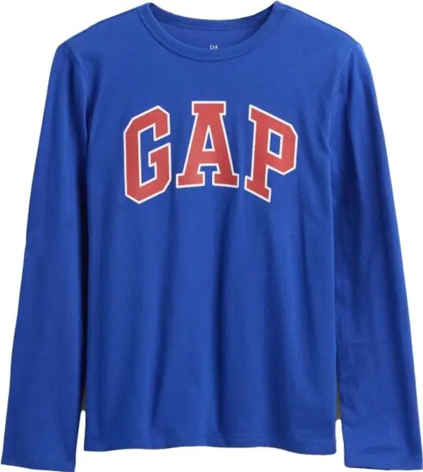 GAP GAP V-FRCH LS LOGO VALUE TEE Детска тениска, синьо, размер