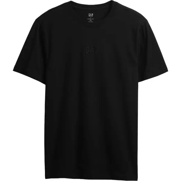 GAP GAP V-FRCH MINI LOGO TEE Мъжка тениска, черно, размер