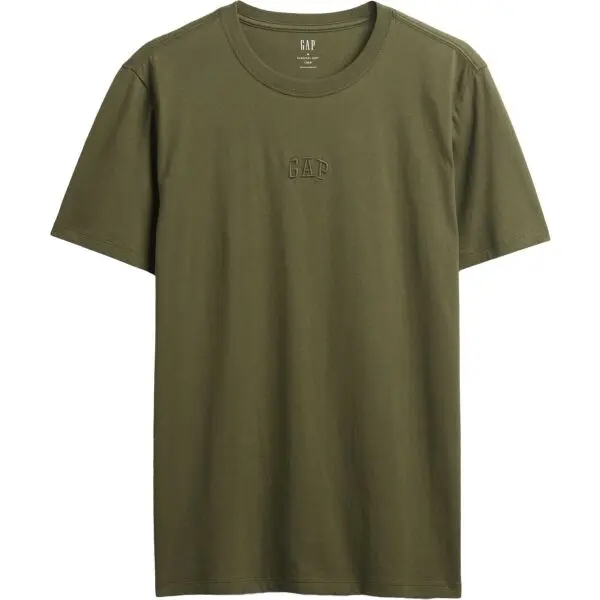 GAP GAP V-FRCH MINI LOGO TEE Мъжка тениска, зелено, размер