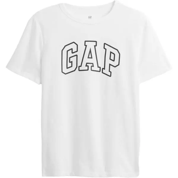 GAP GAP V-FRCH SS LOGO TEE - NO FILL Момчешка тениска, бяло, размер