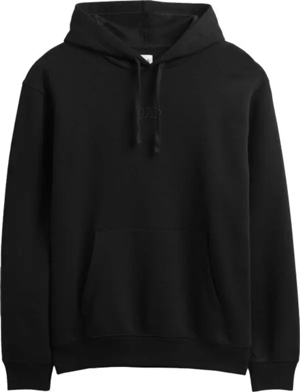 GAP GAP V-FRCH TONAL MINI LOGO RELAXED PO HD Мъжки суичър с качулка, черно, размер