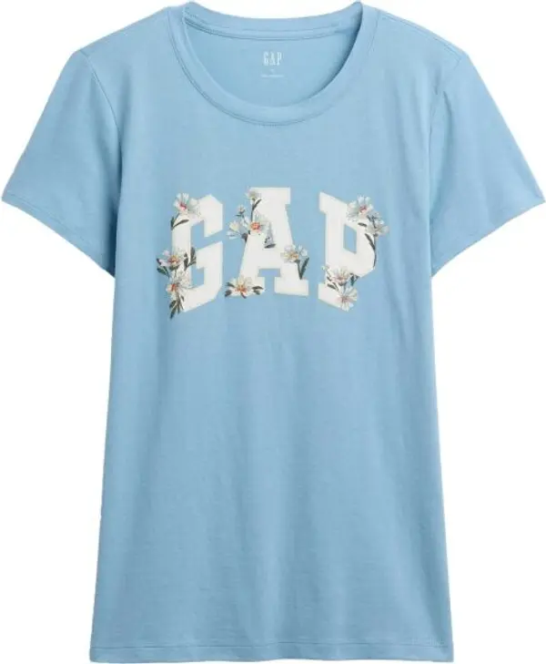 GAP GAP V-FRNCH SS LOGO CLSSC TEE FA25 Дамска тениска, светлосиньо, размер