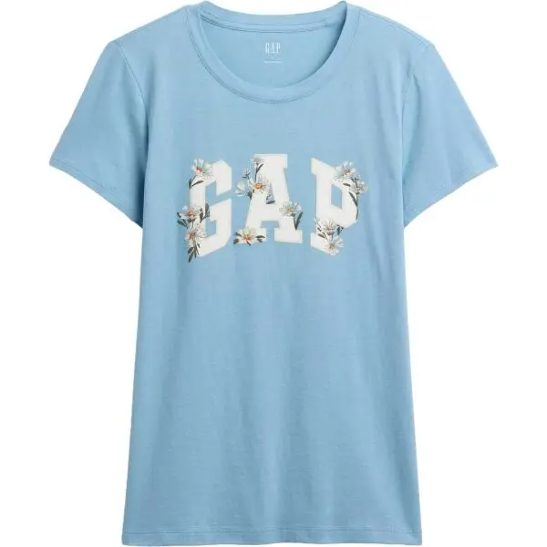 GAP GAP V-FRNCH SS LOGO CLSSC TEE FA25 Дамска тениска, светлосиньо, размер