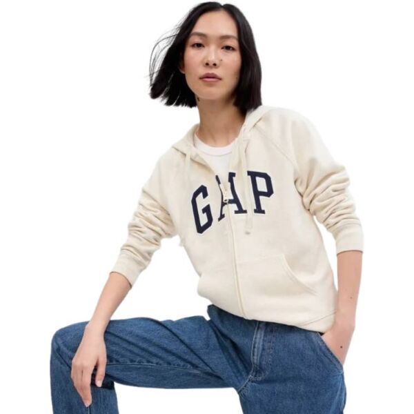 GAP GAP V-GAP HERITAGE FZ HD Дамски суитшърт, бежово, размер