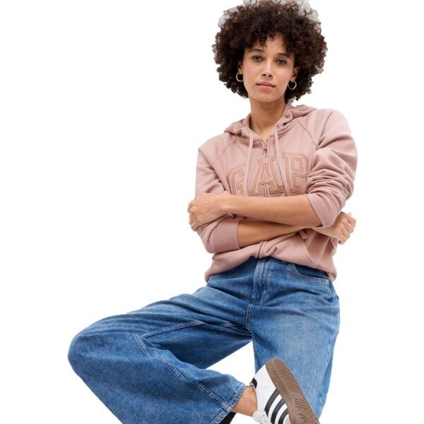 GAP GAP V-GAP HERITAGE FZ HD Дамски суитшърт, розово, размер