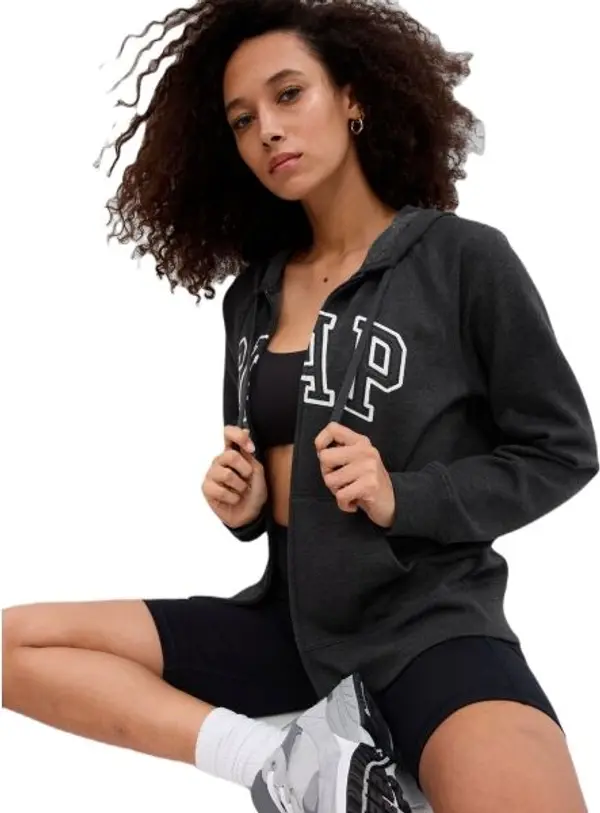 GAP GAP V-GAP HERITAGE FZ HD Дамски суитшърт, тъмносиво, размер